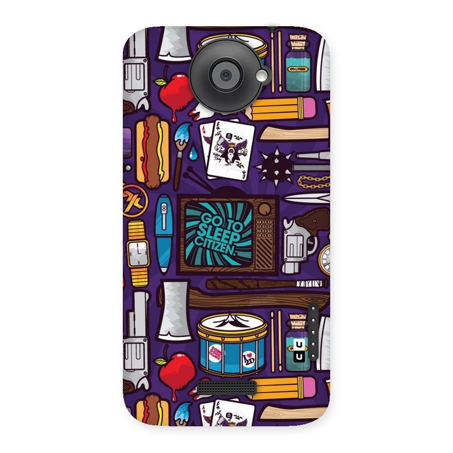 Go To Sleep Back Case for HTC One X