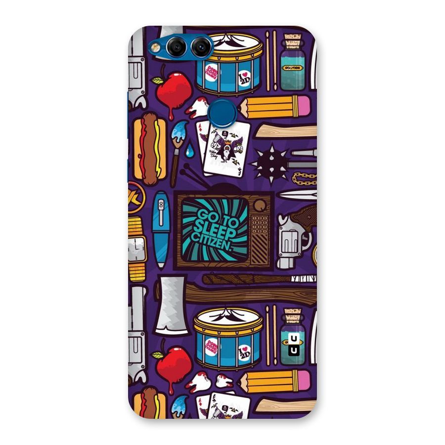 Go To Sleep Back Case for Honor 7X
