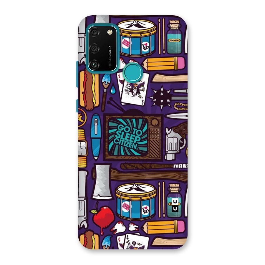 Go To Sleep Back Case for Honor 9A