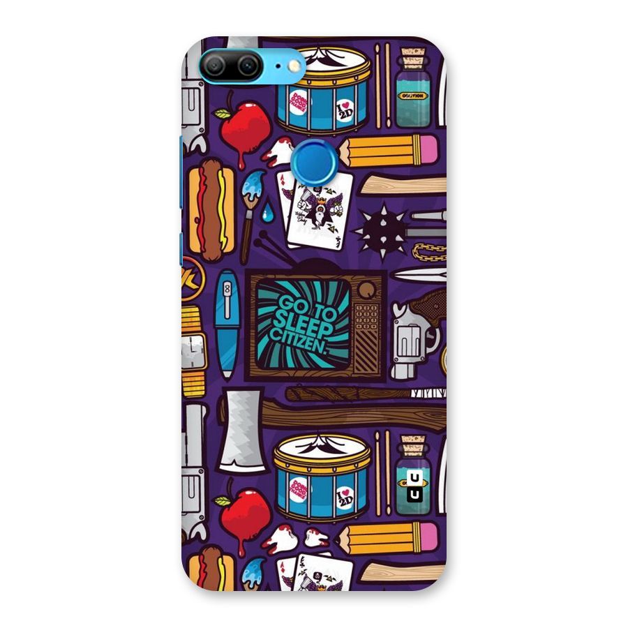 Go To Sleep Back Case for Honor 9 Lite
