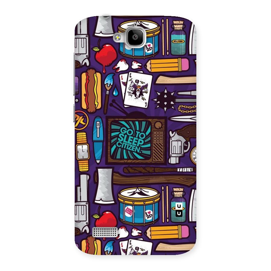 Go To Sleep Back Case for Honor Holly