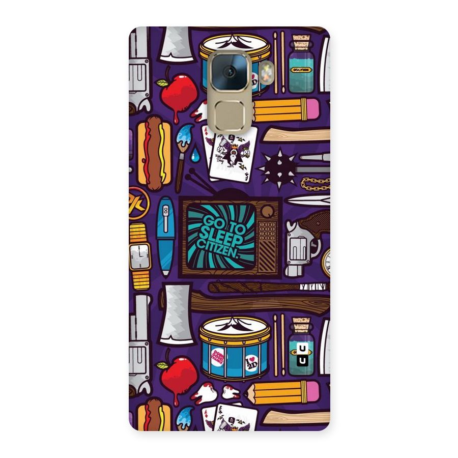 Go To Sleep Back Case for Huawei Honor 7
