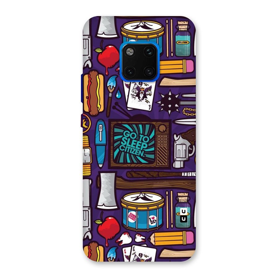 Go To Sleep Back Case for Huawei Mate 20 Pro