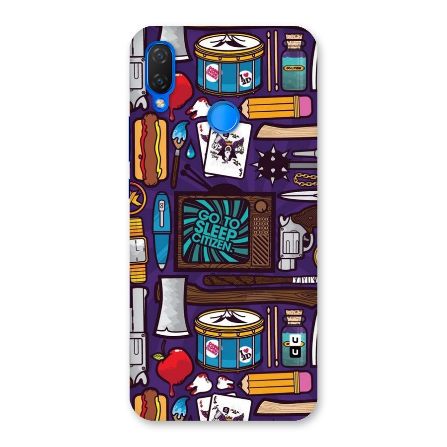Go To Sleep Back Case for Huawei P Smart+