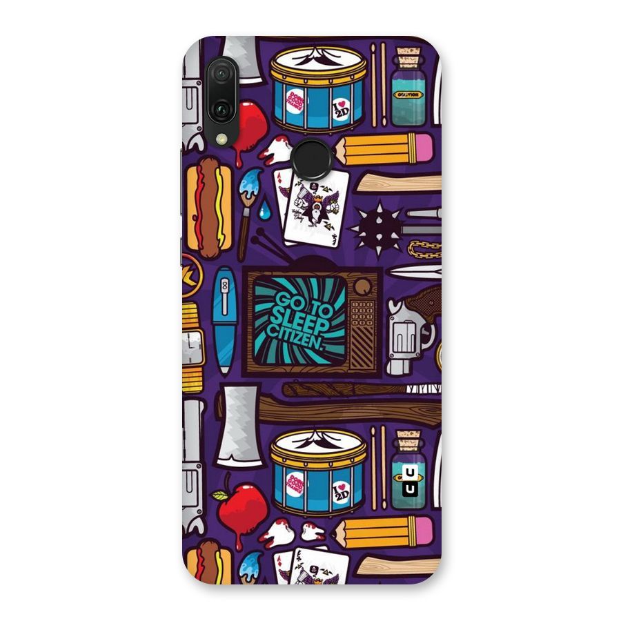 Go To Sleep Back Case for Huawei Y9 (2019)
