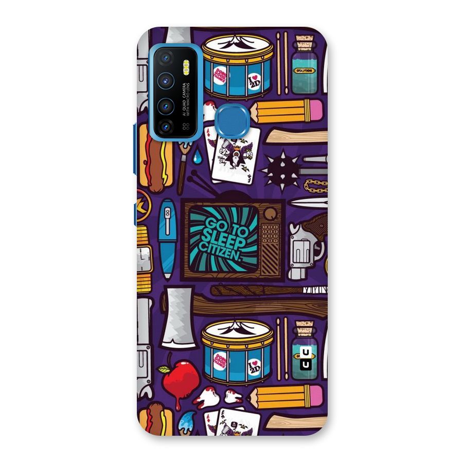 Go To Sleep Back Case for Infinix Hot 9