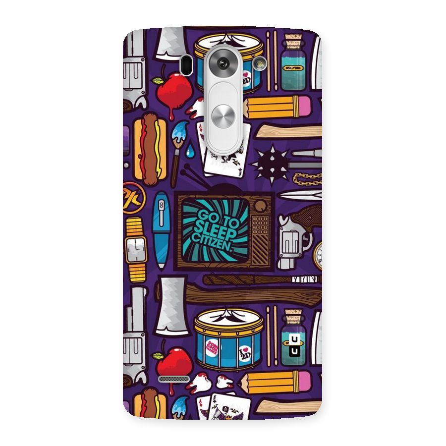 Go To Sleep Back Case for LG G3 Mini