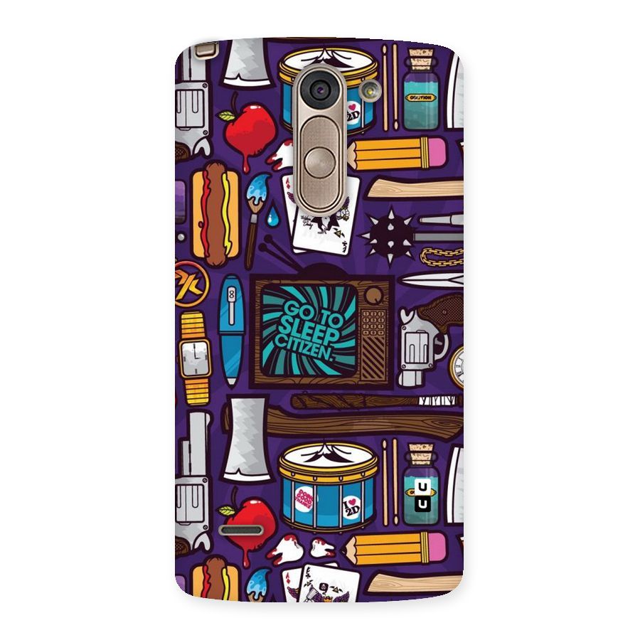Go To Sleep Back Case for LG G3 Stylus