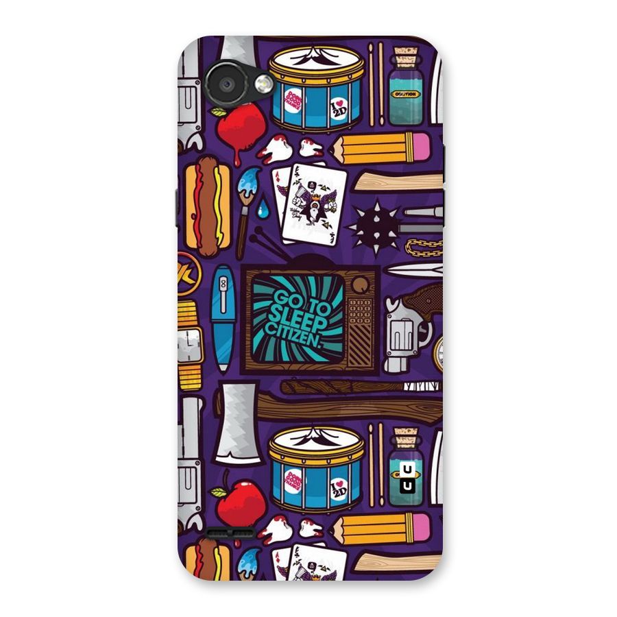 Go To Sleep Back Case for LG Q6