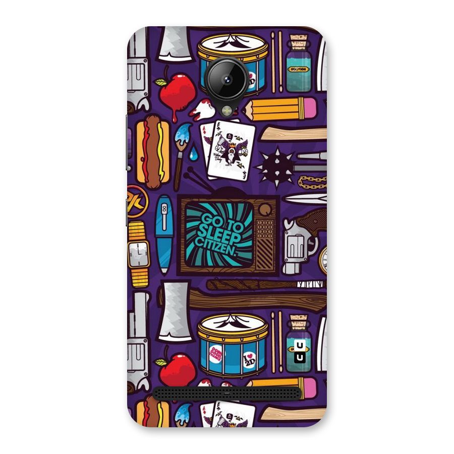 Go To Sleep Back Case for Lenovo C2