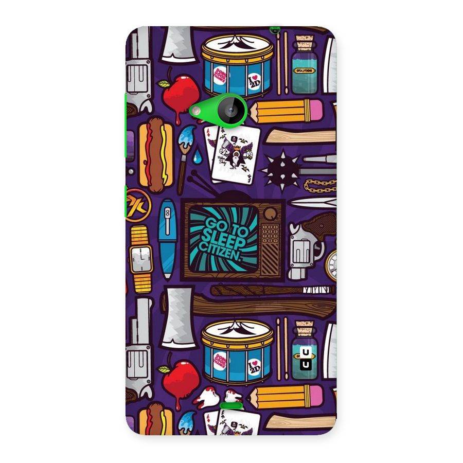Go To Sleep Back Case for Lumia 535