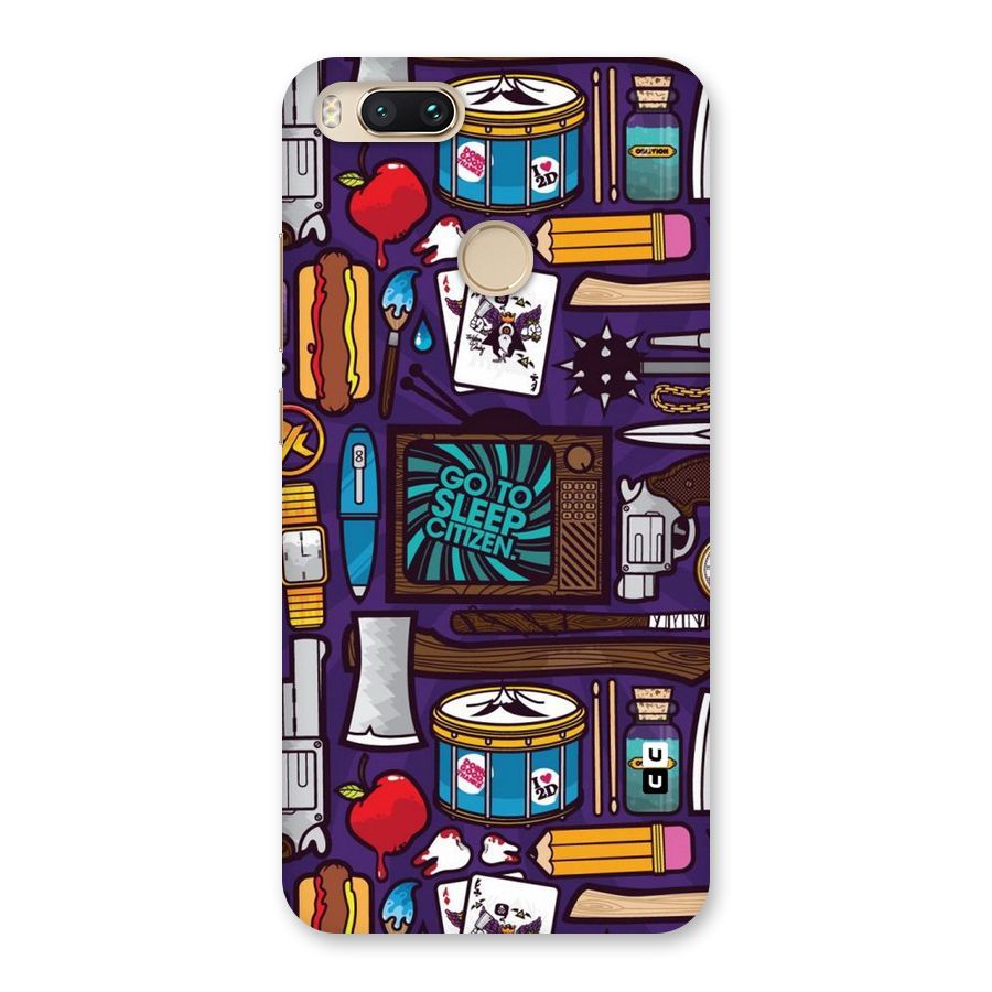 Go To Sleep Back Case for Mi A1