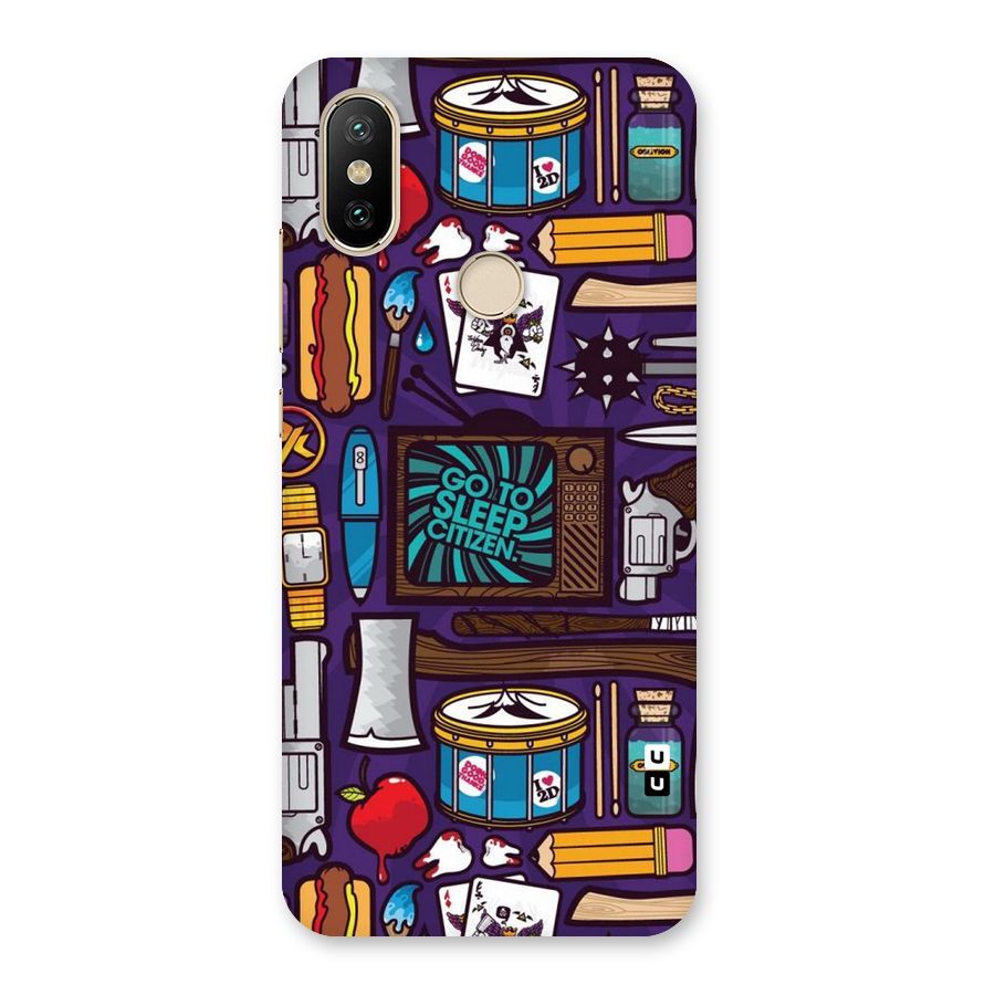 Go To Sleep Back Case for Mi A2