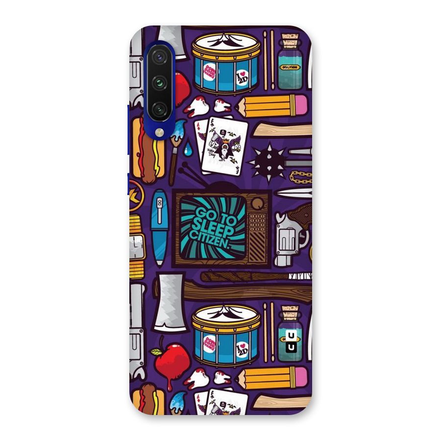 Go To Sleep Back Case for Mi A3