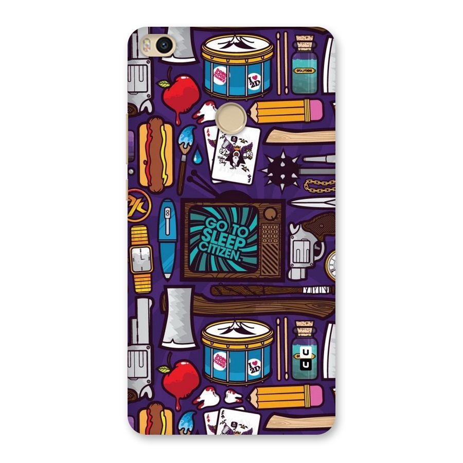 Go To Sleep Back Case for Mi Max 2