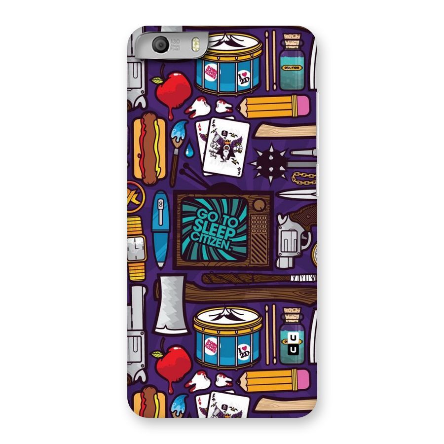 Go To Sleep Back Case for Micromax Canvas Knight 2