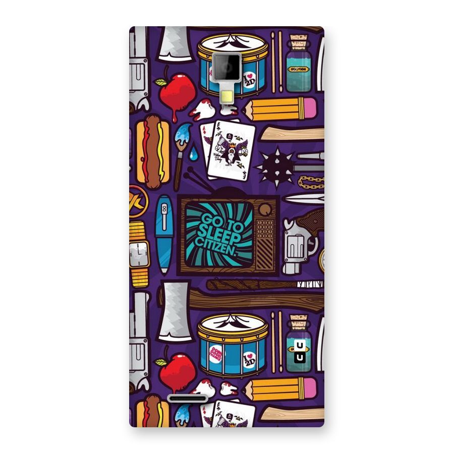 Go To Sleep Back Case for Micromax Canvas Xpress A99