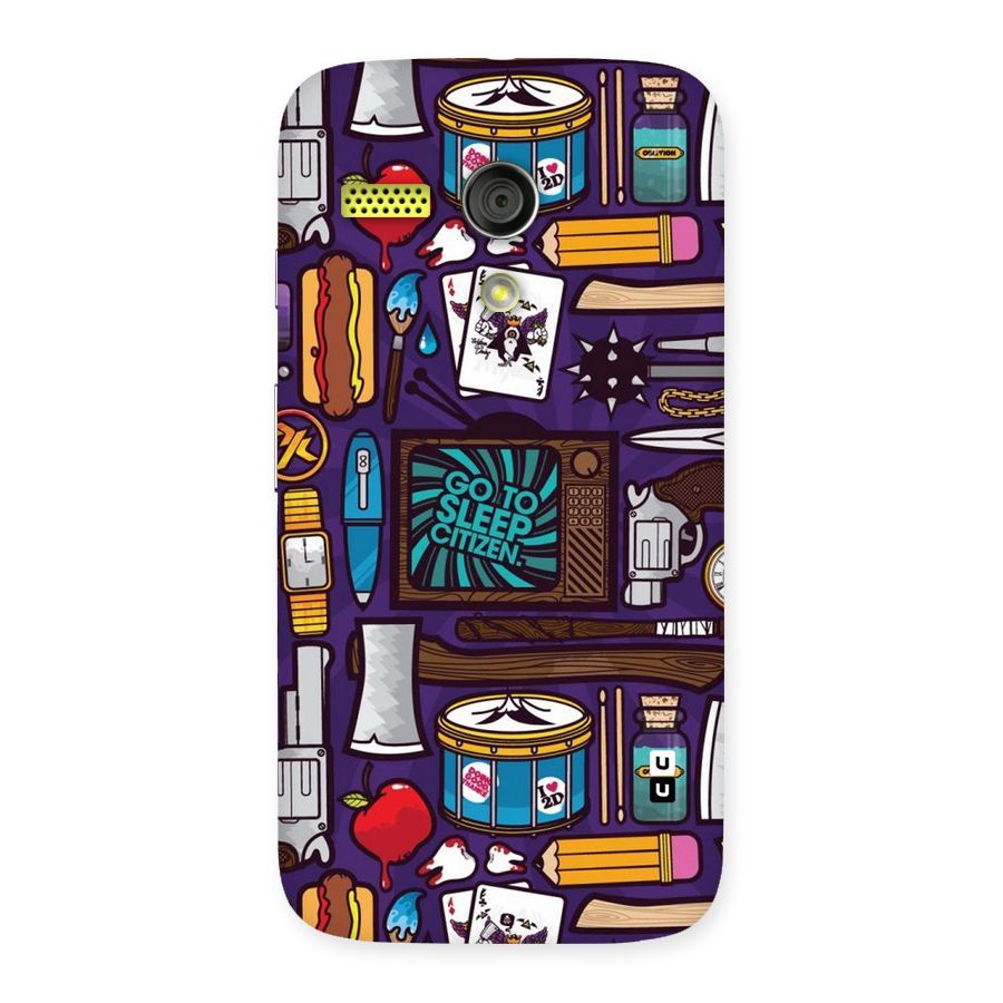 Go To Sleep Back Case for Moto G