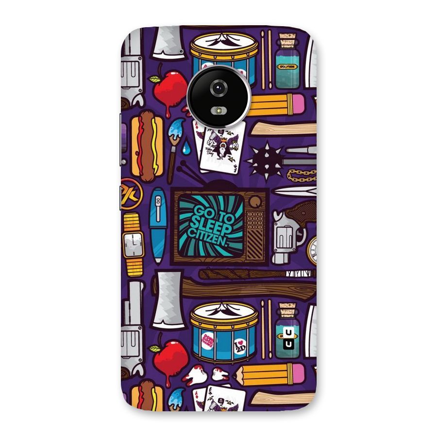 Go To Sleep Back Case for Moto G5