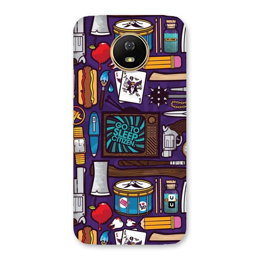 Go To Sleep Back Case for Moto G5s