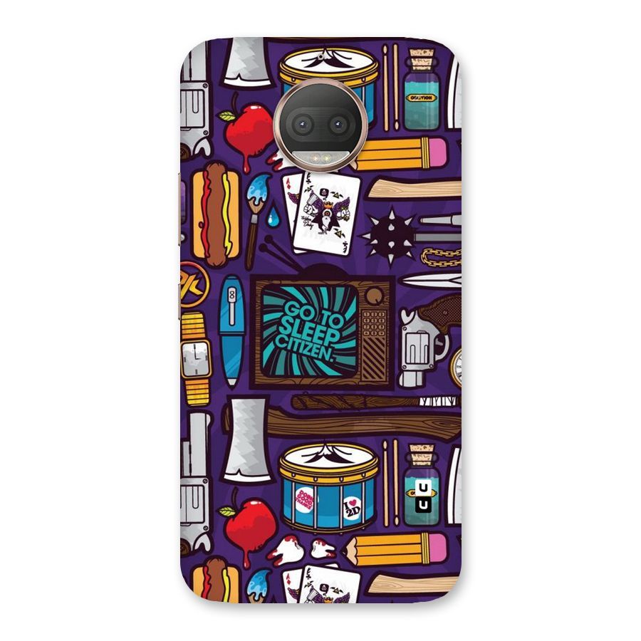 Go To Sleep Back Case for Moto G5s Plus