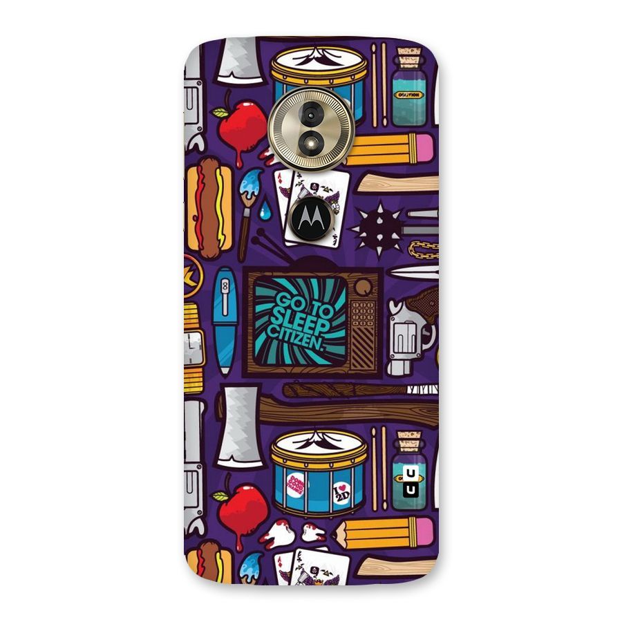 Go To Sleep Back Case for Moto G6 Play
