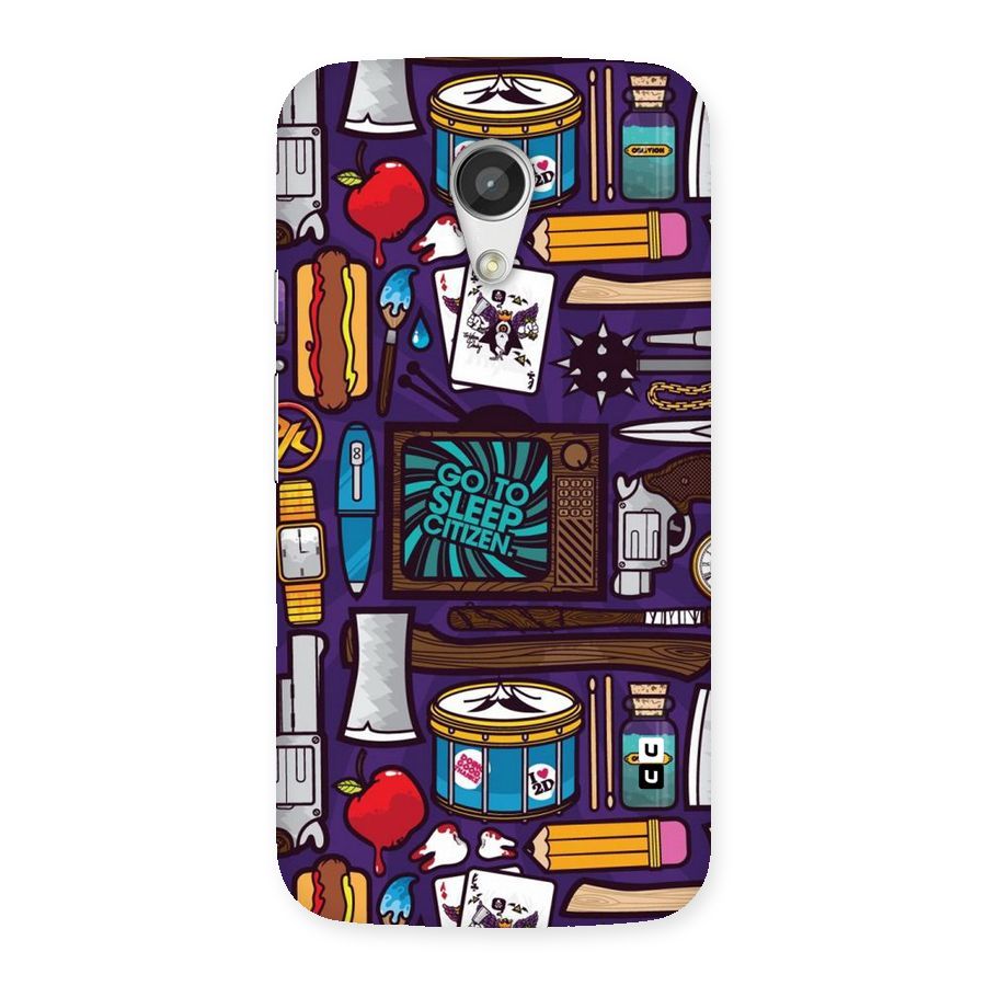 Go To Sleep Back Case for Moto G 2nd Gen