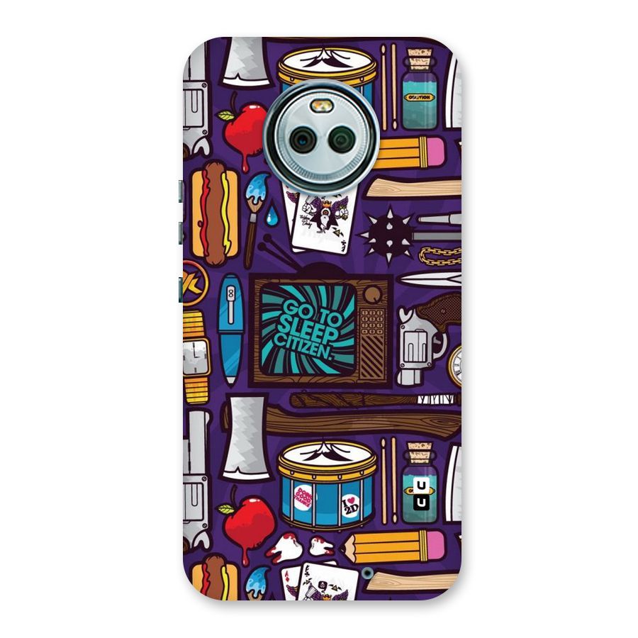 Go To Sleep Back Case for Moto X4