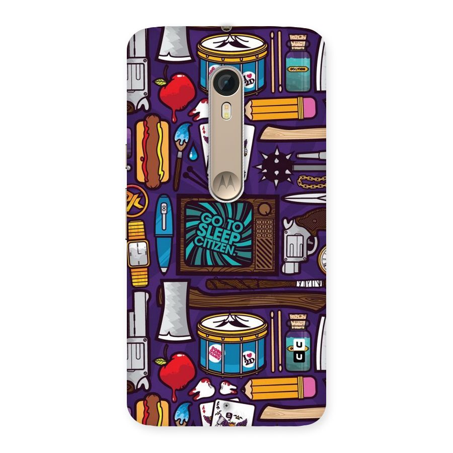 Go To Sleep Back Case for Motorola Moto X Style