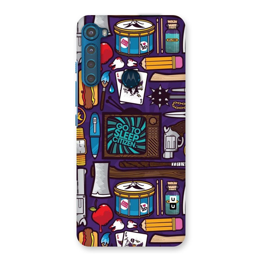 Go To Sleep Back Case for Motorola One Fusion Plus