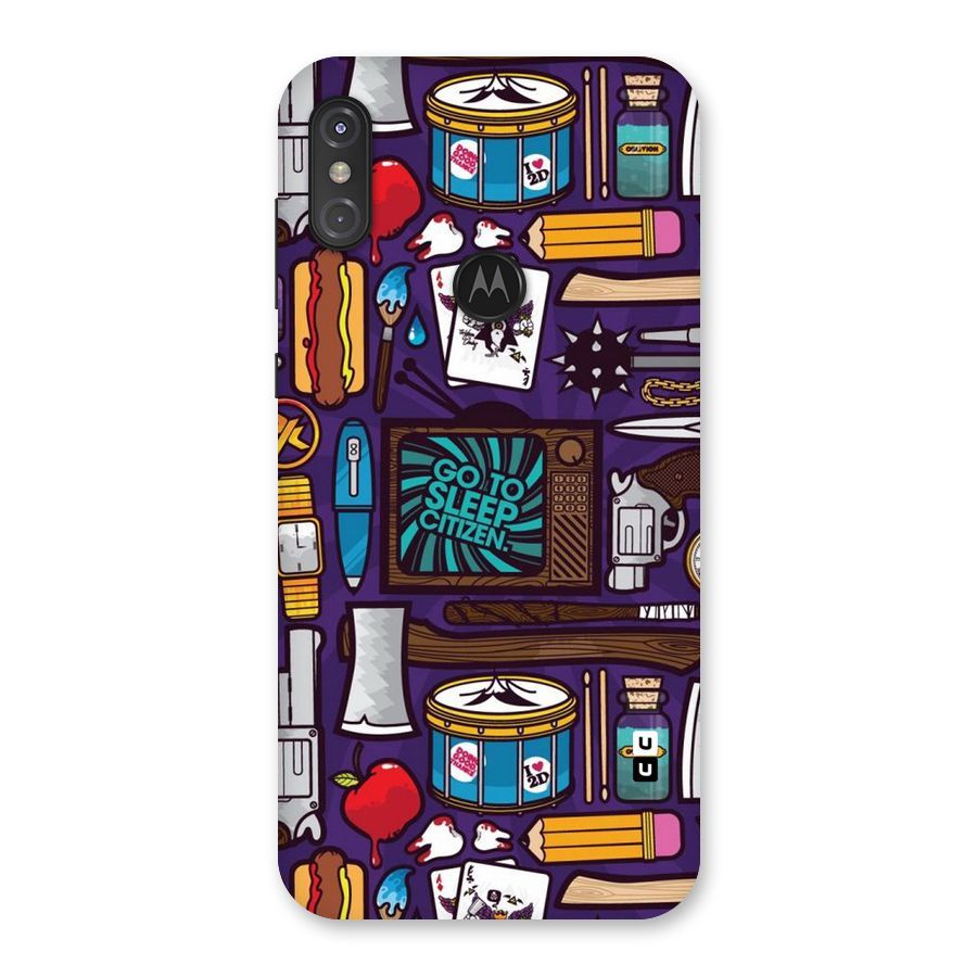 Go To Sleep Back Case for Motorola One Power