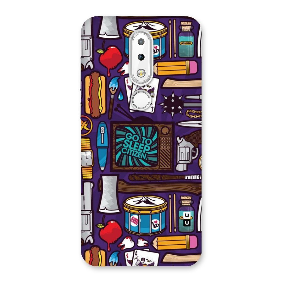 Go To Sleep Back Case for Nokia 6.1 Plus