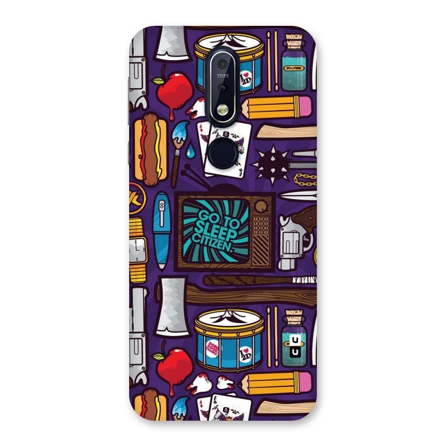 Go To Sleep Back Case for Nokia 7.1
