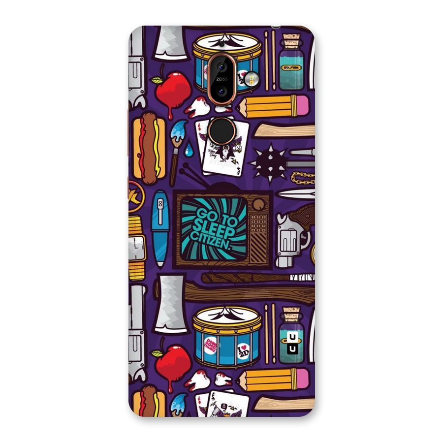 Go To Sleep Back Case for Nokia 7 Plus