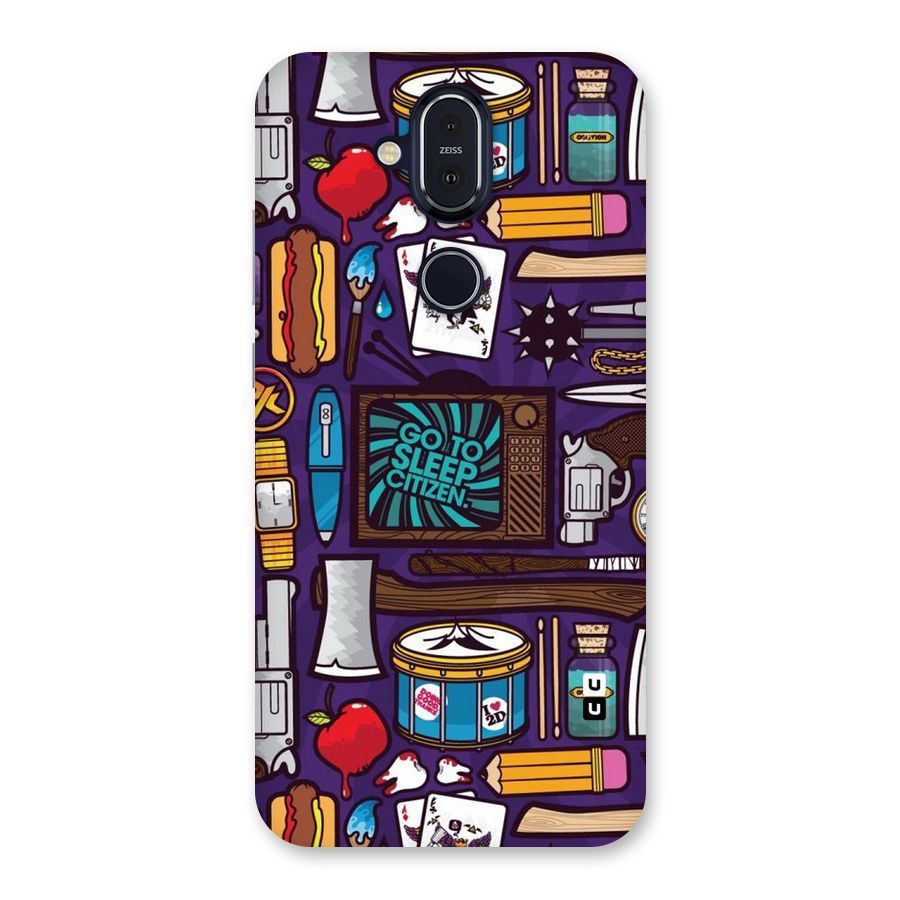 Go To Sleep Back Case for Nokia 8.1