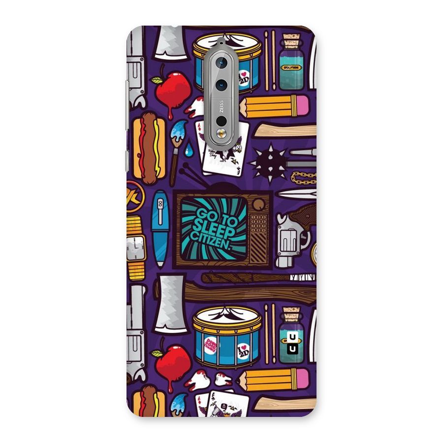 Go To Sleep Back Case for Nokia 8