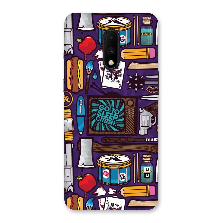 Go To Sleep Back Case for OnePlus 7