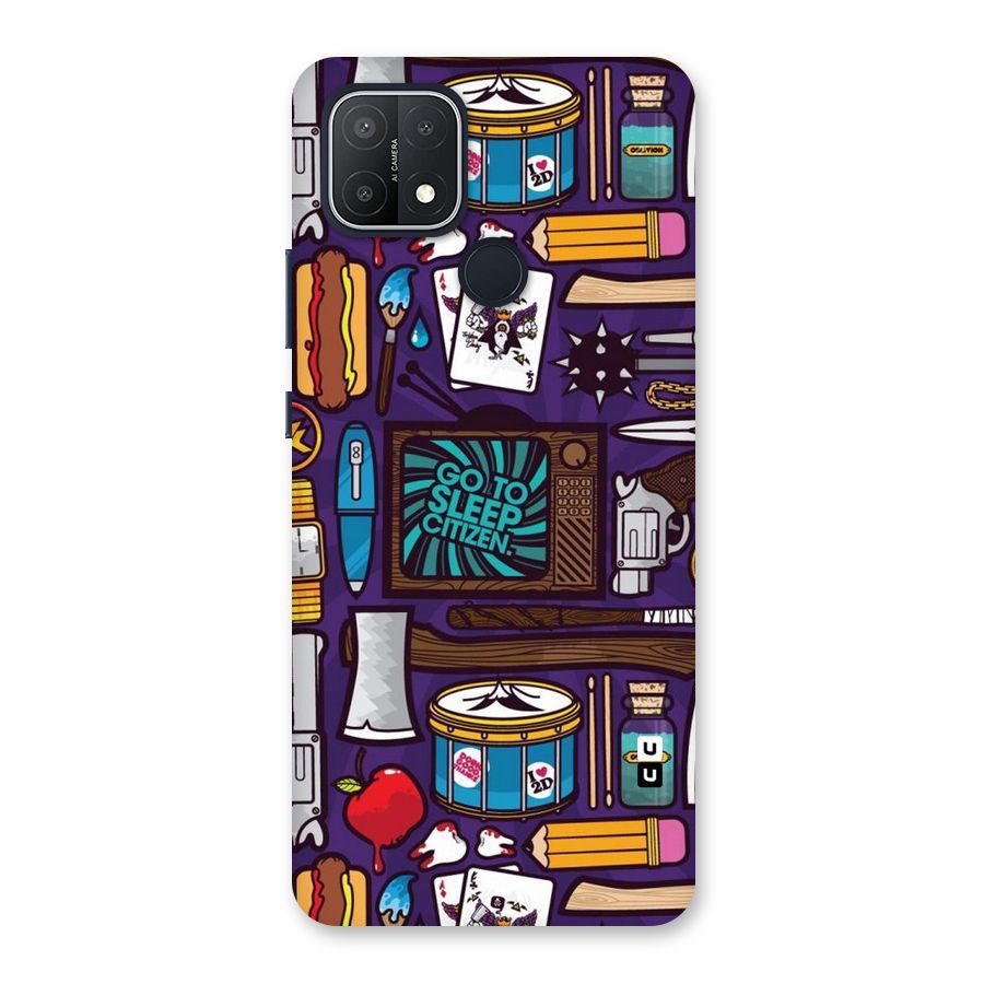 Go To Sleep Back Case for Oppo A15s