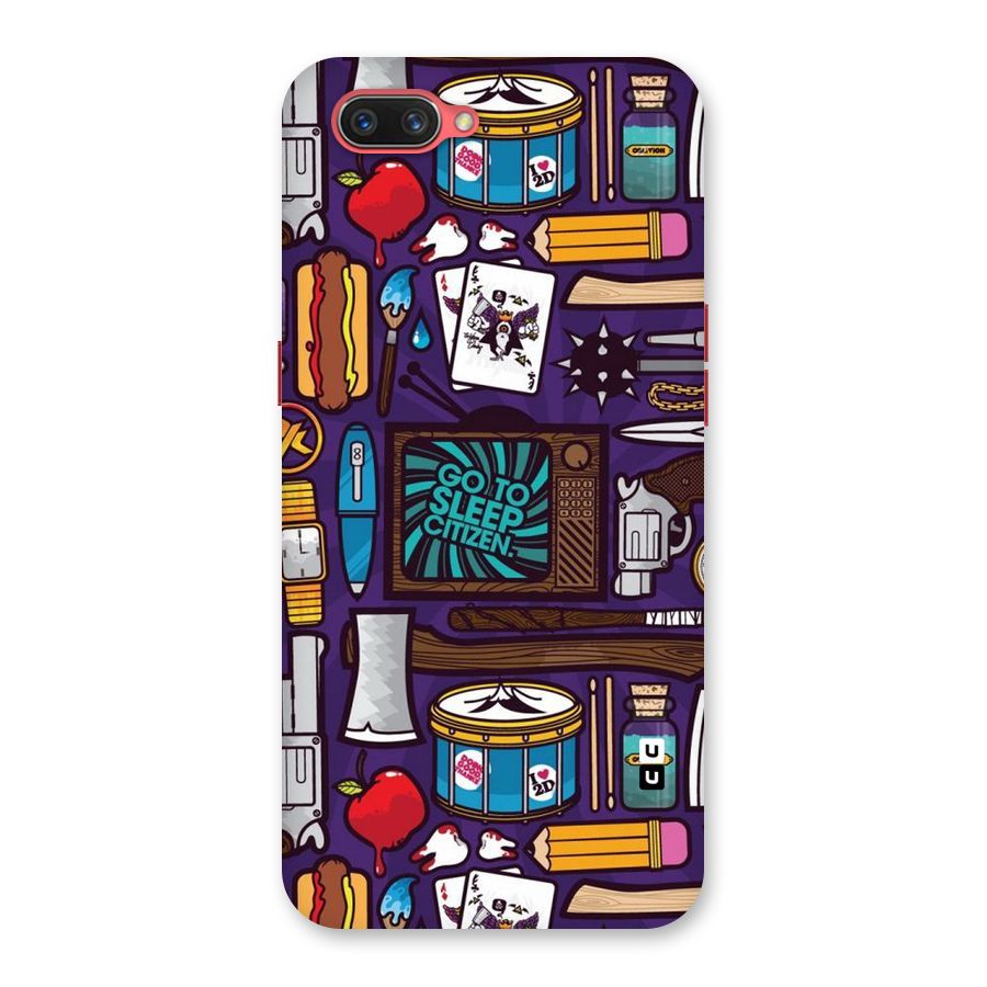 Go To Sleep Back Case for Oppo A3s