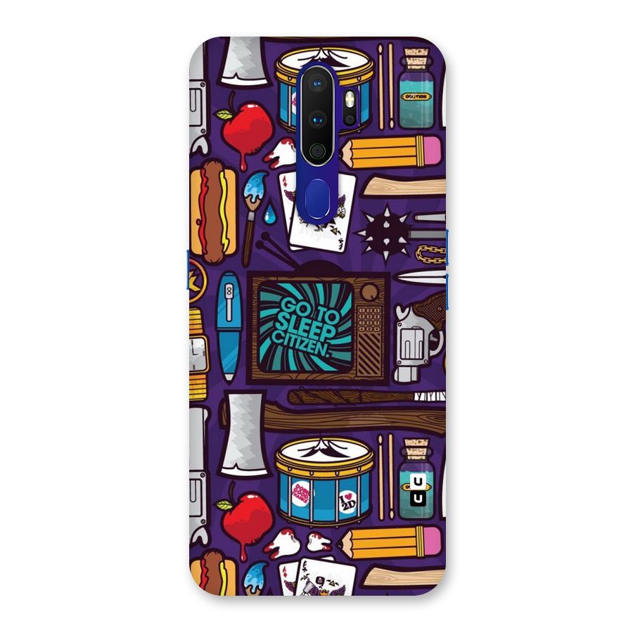 Go To Sleep Back Case for Oppo A9 (2020)