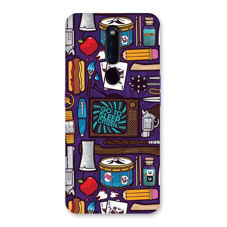 Go To Sleep Back Case for Oppo F11 Pro