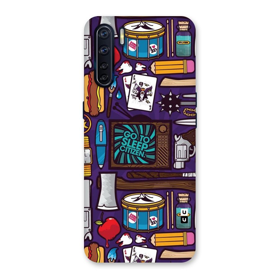 Go To Sleep Back Case for Oppo F15