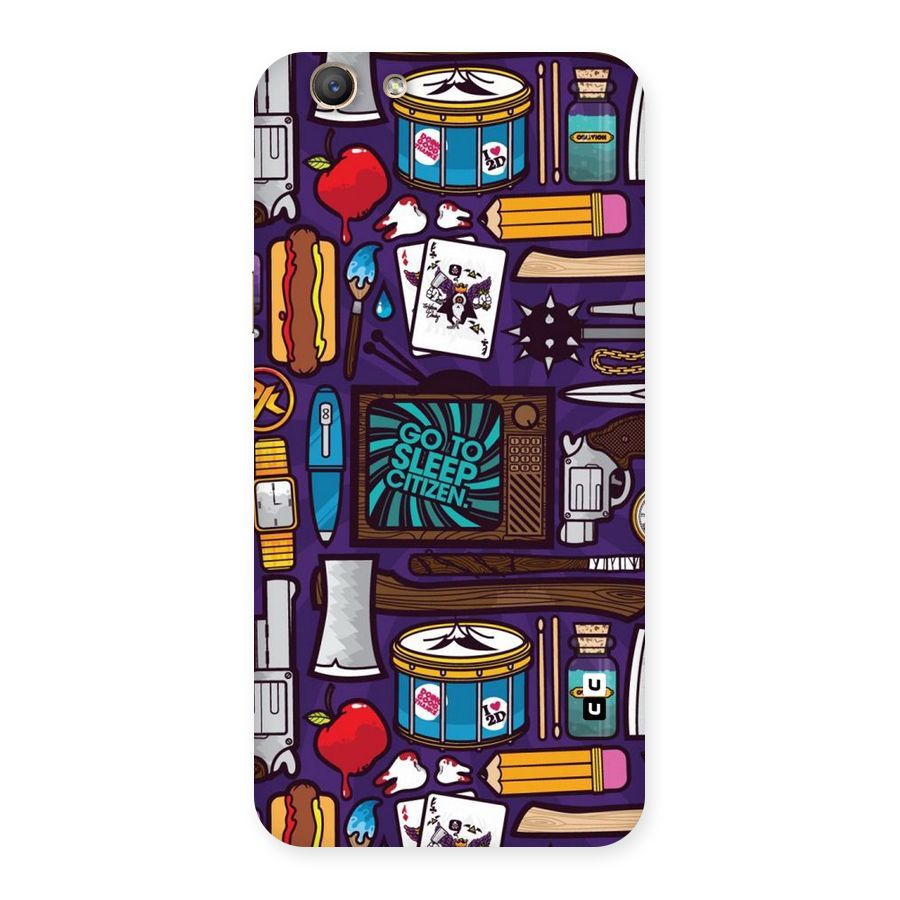 Go To Sleep Back Case for Oppo F1s
