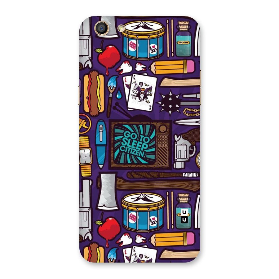 Go To Sleep Back Case for Oppo F3