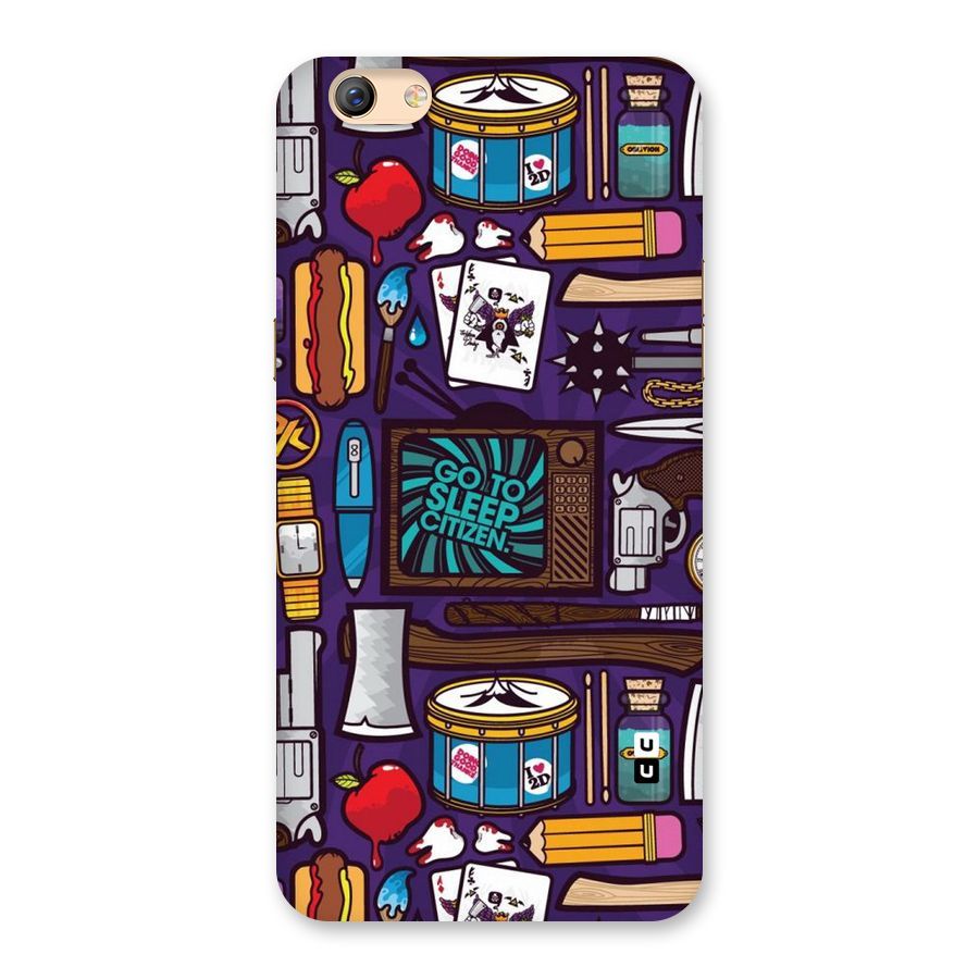 Go To Sleep Back Case for Oppo F3 Plus