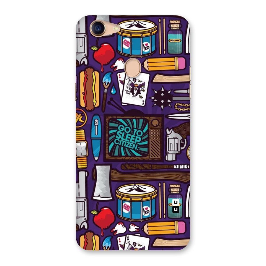 Go To Sleep Back Case for Oppo F5