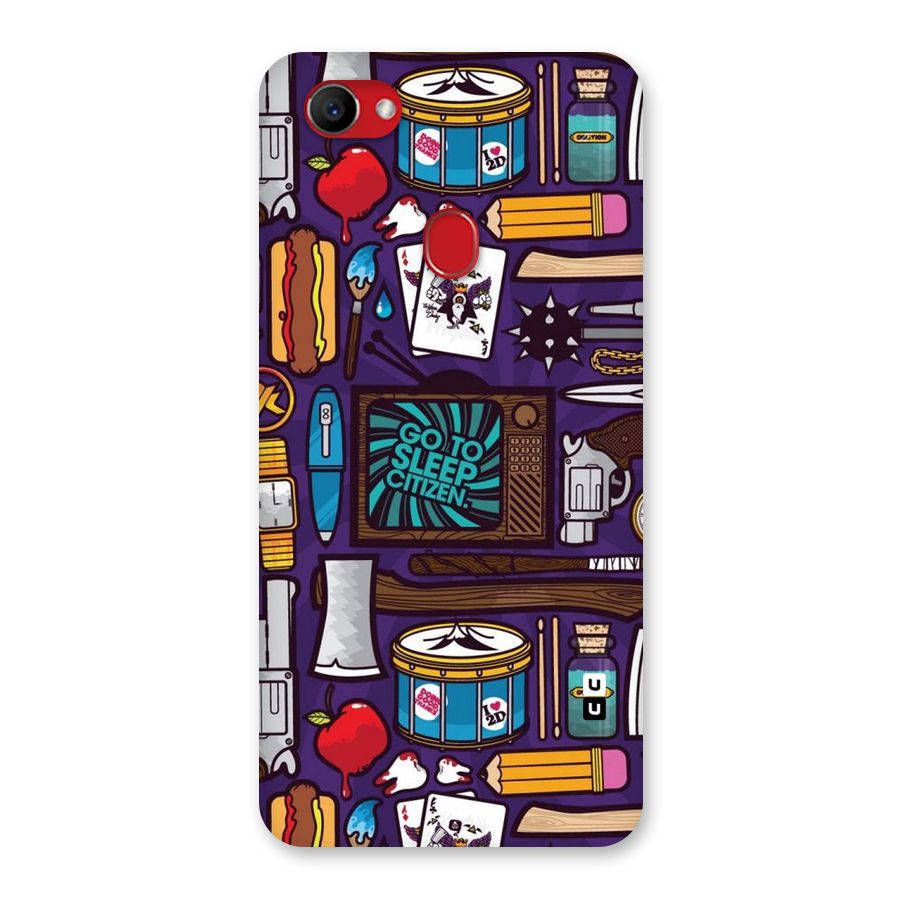 Go To Sleep Back Case for Oppo F7