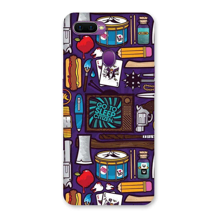 Go To Sleep Back Case for Oppo F9