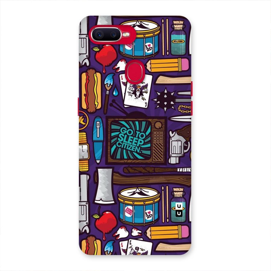 Go To Sleep Back Case for Oppo F9 Pro