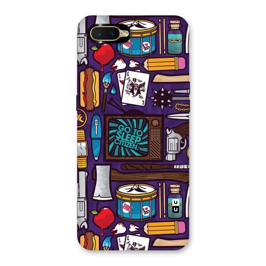 Go To Sleep Back Case for Oppo K1